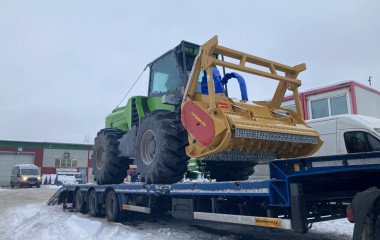 Отгрузка лесного измельчительного комплекса TRE EMME MM350B с мульчерной навеской Seppi Starforst в Нижегородскую область.